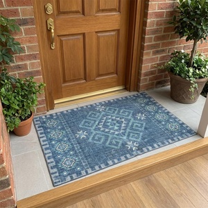 Muddy Mat® Muddy Carpet® Cipher 5ft x 7ft Washable Area Rugs for Living Room, Bedroom & Dining Room – Modern Soft Low Pile Non Slip Carpet – Pet Friendly Waterproof Foldable Rugs for Home(Mesa)