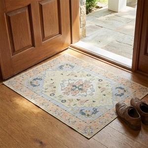 Muddy Mat® Muddy Carpet® Cipher 5ft x 7ft Washable Area Rugs for Living Room, Bedroom & Dining Room – Modern Soft Low Pile Non Slip Carpet – Pet Friendly Waterproof Foldable Rugs for Home(Sorrento)