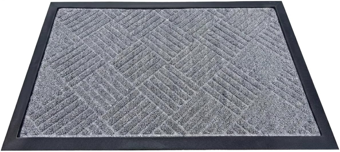 image:imageMuddy Mat Meshy Mat Door Mat HeavyDuty QuickDry Floor Mat Sand amp Dirt Trapper for Indoor amp Outdoor Ideal for Entrance Patios amp GaragesLowProfileNonSlipWashable Arch Brown 16x24x04Cross Diamond Grey