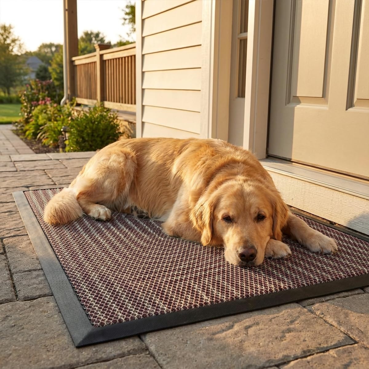 image:imageMuddy Mat Meshy Mat Door Mat HeavyDuty QuickDry Floor Mat Sand amp Dirt Trapper for Indoor amp Outdoor Ideal for Entrance Patios amp GaragesLowProfileNonSlipWashable Frame Black 16x24x024Arch Brown