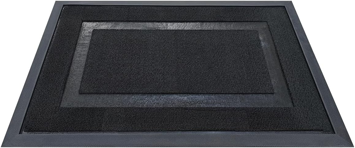 image:imageMuddy Mat Meshy Mat Door Mat HeavyDuty QuickDry Floor Mat Sand amp Dirt Trapper for Indoor amp Outdoor Ideal for Entrance Patios amp GaragesLowProfileNonSlipWashable Arch Brown 16x24x04Frame Black