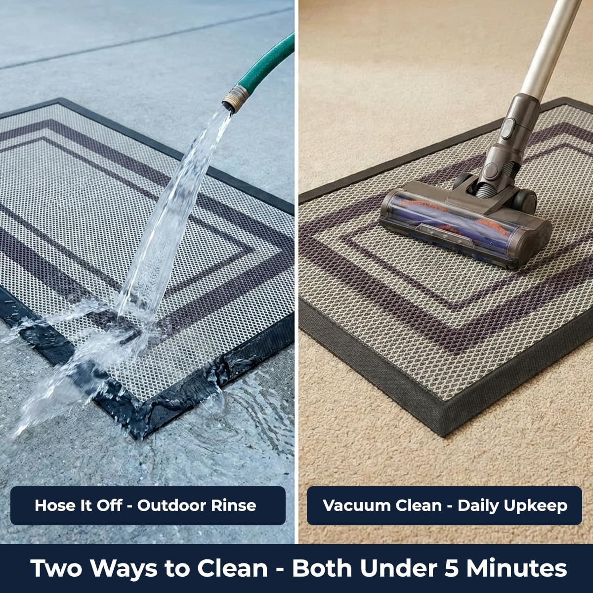 image:imageMuddy Mat Meshy Mat Door Mat HeavyDuty QuickDry Floor Mat Sand amp Dirt Trapper for Indoor amp Outdoor Ideal for Entrance Patios amp GaragesLowProfileNonSlipWashable Arch Brown 16x24x04Box