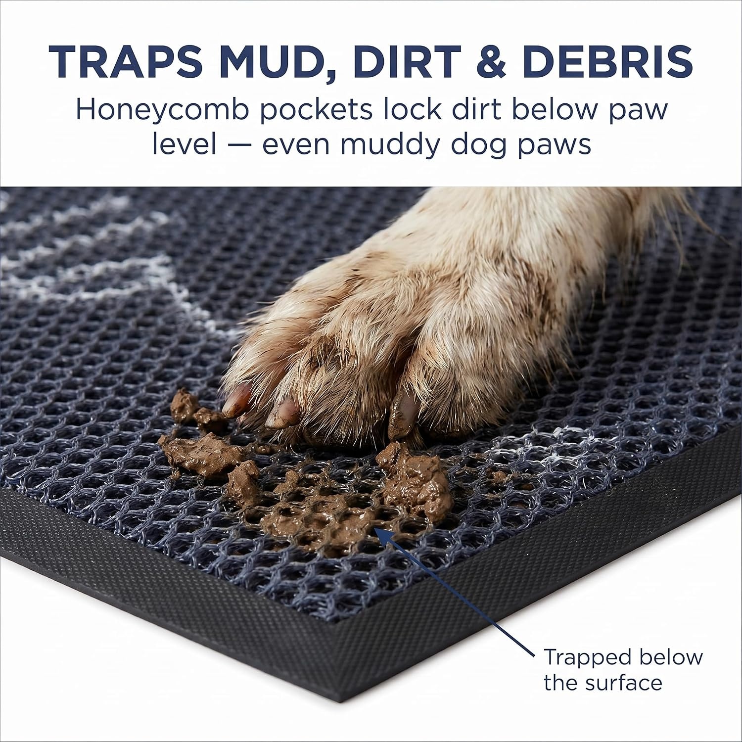 image:imageMuddy Mat Meshy Mat Door Mat HeavyDuty QuickDry Floor Mat Sand amp Dirt Trapper for Indoor amp Outdoor Ideal for Entrance Patios amp GaragesLowProfileNonSlipWashable Arch Brown 16x24x04Hello