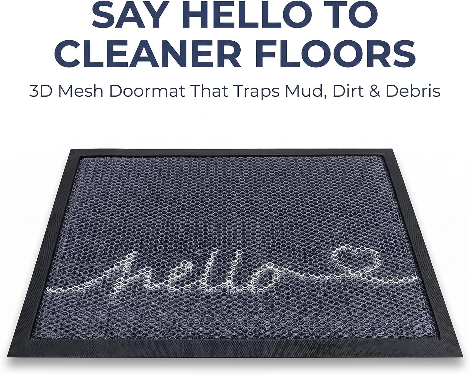 image:imageMuddy Mat Meshy Mat Door Mat HeavyDuty QuickDry Floor Mat Sand amp Dirt Trapper for Indoor amp Outdoor Ideal for Entrance Patios amp GaragesLowProfileNonSlipWashable Arch Brown 16x24x04Hello