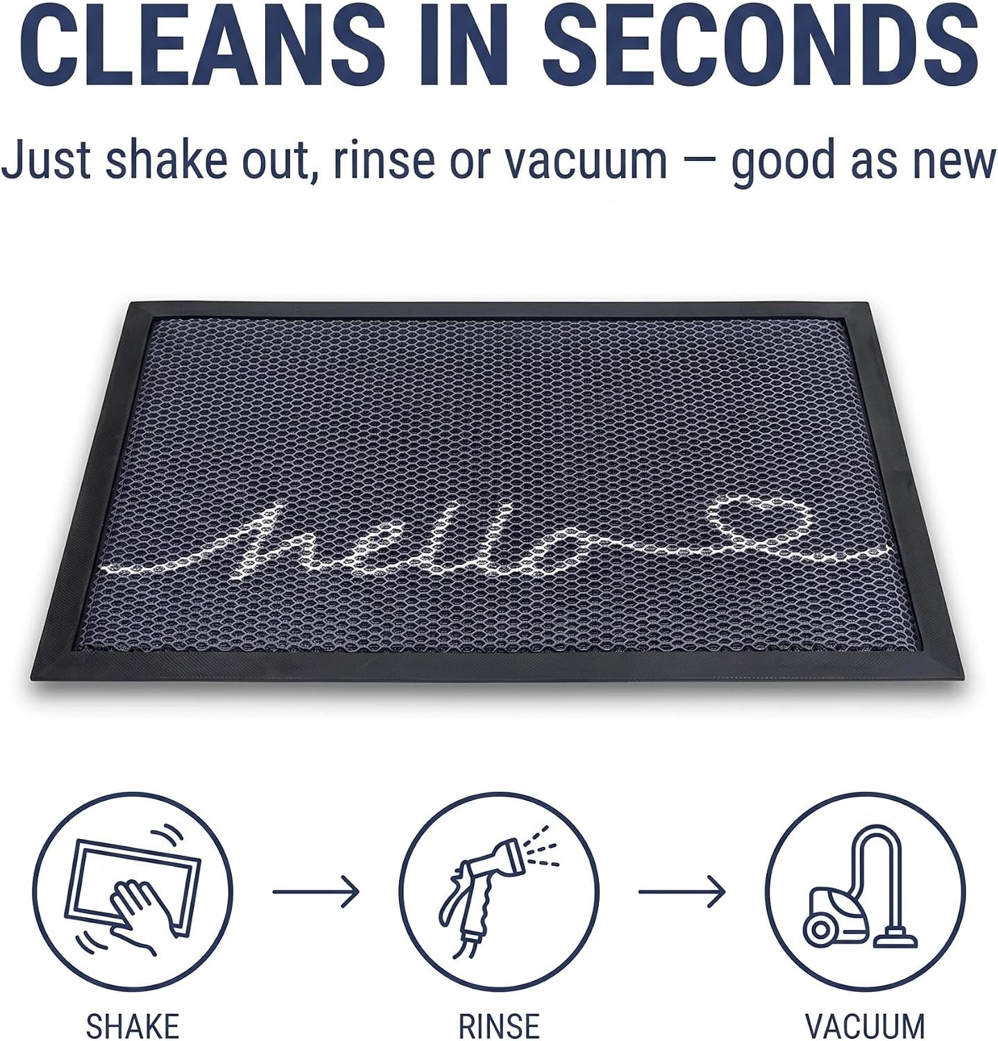 image:imageMuddy Mat Meshy Mat Door Mat HeavyDuty QuickDry Floor Mat Sand amp Dirt Trapper for Indoor amp Outdoor Ideal for Entrance Patios amp GaragesLowProfileNonSlipWashable Arch Brown 16x24x04Hello