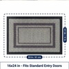 Muddy Mat® Meshy Mat™ Door Mat Heavy-Duty Quick-Dry Floor Mat, Sand & Dirt Trapper for Indoor & Outdoor, Ideal for Entrance, Patios & Garages,Low-Profile,Non-Slip,Washable– Frame Black 16″x24″x0.24″(Box)