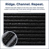 Muddy Mat® Meshy Mat™ Door Mat Heavy-Duty Quick-Dry Floor Mat, Sand & Dirt Trapper for Indoor & Outdoor, Ideal for Entrance, Patios & Garages,Low-Profile,Non-Slip,Washable– Frame Black 16″x24″x0.24″(Stripe Black)
