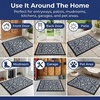 Muddy Mat® Meshy Mat™ Door Mat Heavy-Duty Quick-Dry Floor Mat, Sand & Dirt Trapper for Indoor & Outdoor, Ideal for Entrance, Patios & Garages,Low-Profile,Non-Slip,Washable– Frame Black 16″x24″x0.24″(Damask)