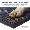 Muddy Mat® Meshy Mat™ Door Mat Heavy-Duty Quick-Dry Floor Mat, Sand & Dirt Trapper for Indoor & Outdoor, Ideal for Entrance, Patios & Garages,Low-Profile,Non-Slip,Washable– Frame Black 16″x24″x0.24″(Hello)