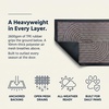 Muddy Mat® Meshy Mat™ Door Mat Heavy-Duty Quick-Dry Floor Mat, Sand & Dirt Trapper for Indoor & Outdoor, Ideal for Entrance, Patios & Garages,Low-Profile,Non-Slip,Washable– Frame Black 16″x24″x0.24″(Arch Brown)