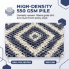 Muddy Mat® Meshy Mat™ Door Mat Heavy-Duty Quick-Dry Floor Mat, Sand & Dirt Trapper for Indoor & Outdoor, Ideal for Entrance, Patios & Garages,Low-Profile,Non-Slip,Washable– Frame Black 16″x24″x0.24″(Diamond)