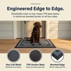 Muddy Mat® Meshy Mat™ Door Mat Heavy-Duty Quick-Dry Floor Mat, Sand & Dirt Trapper for Indoor & Outdoor, Ideal for Entrance, Patios & Garages,Low-Profile,Non-Slip,Washable– Frame Black 16″x24″x0.24″(Border)