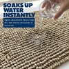 Muddy Mat® TrapMax Indoor Dog Door Mat & Bathroom Rugs – Non Slip Chenille Entryway Rug for Muddy Paws, Super Absorbent Washable Front Door Mat, Quick Dry Bath Mat – Black 18″ x 28″(Beige)
