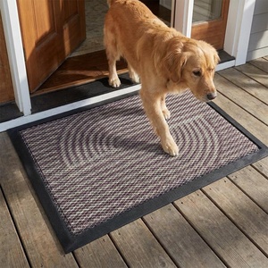 Muddy Mat® Meshy Mat™ Door Mat Heavy-Duty Quick-Dry Floor Mat, Sand & Dirt Trapper for Indoor & Outdoor, Ideal for Entrance, Patios & Garages,Low-Profile,Non-Slip,Washable– Frame Black 16″x24″x0.24″(Arch Brown)